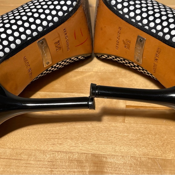 Nicole Miller couture Polka Dot Ankle Boots - Black and White - Picture 9 of 13